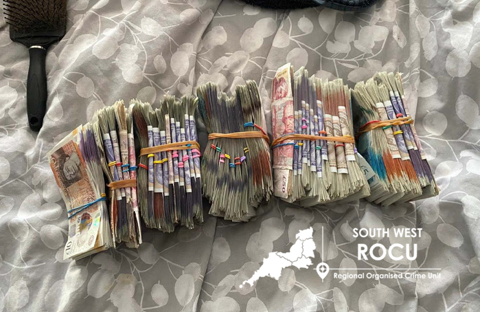 Cash on bed from Buffin phone
